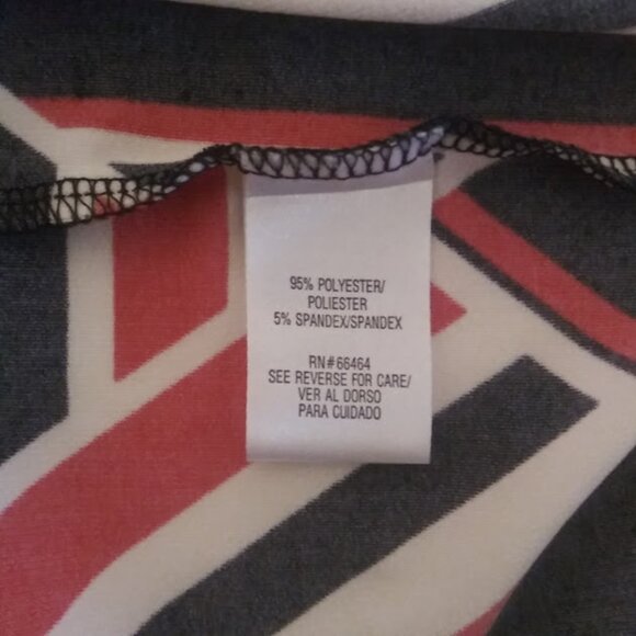 Studio One New York women's size XL red, white and black diamond dress - Picture 15 of 16